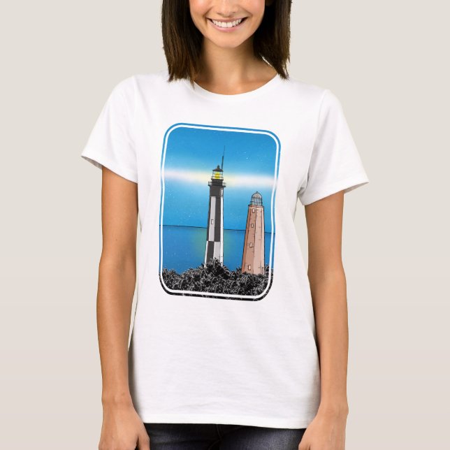 Camiseta Faro de Cape Henry Virginia Chesapeake Bay (Anverso)
