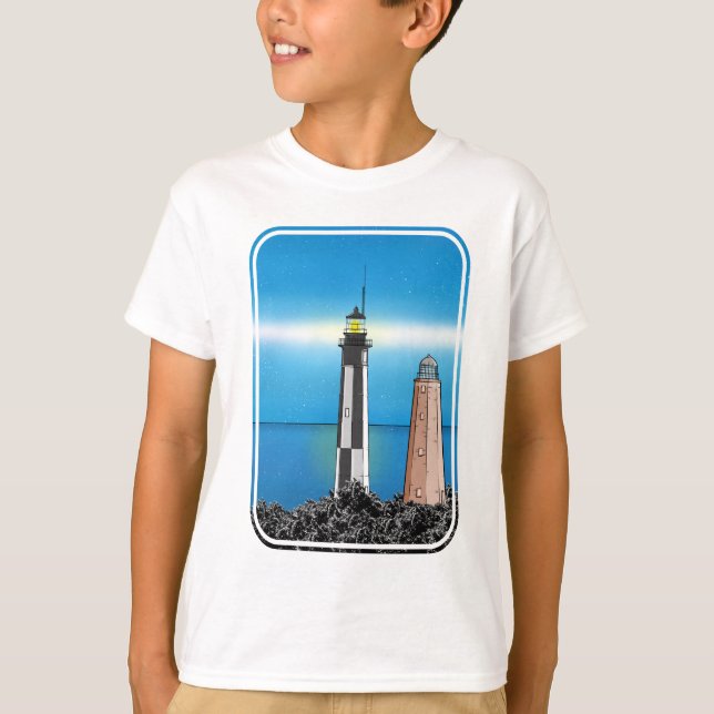 Camiseta Faro de Cape Henry Virginia Chesapeake Bay (Anverso)