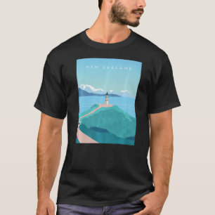 Camiseta Faro de Cape Reinga Turismo de Paisaje en Nueva Ze