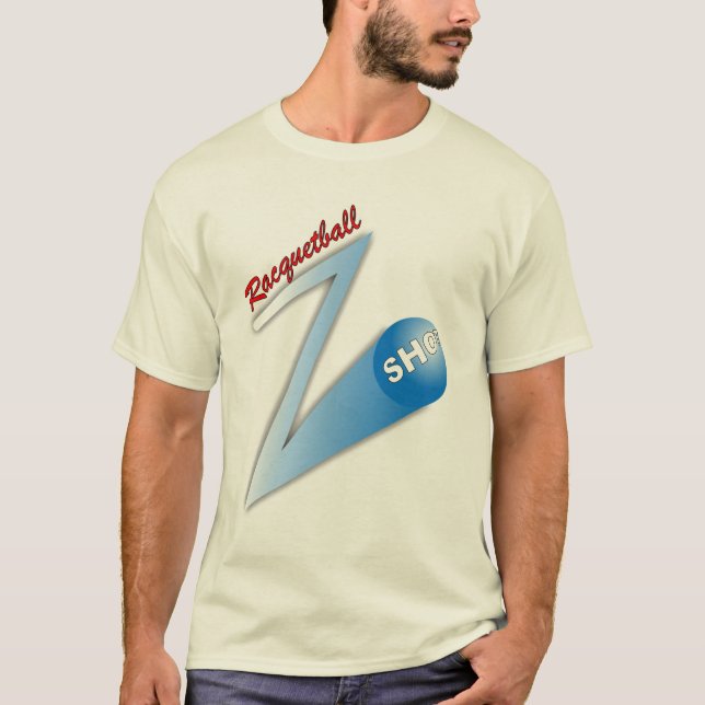 Camiseta Faro de disparo "Z" de la bola de squash (Anverso)