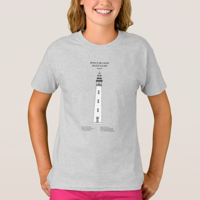 Camiseta Faro de entrada de Ponce de León - Florida - SBD (Anverso)