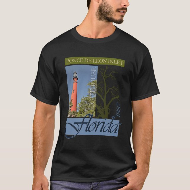 Camiseta Faro de entrada Ponce De Leon Florida 1887 (Anverso)