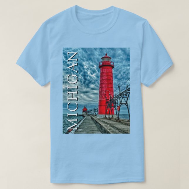 Camiseta Faro de Grand Haven | Michigan (Diseño del anverso)