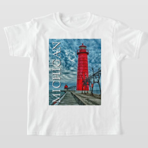 Camiseta Faro de Grand Haven   Michigan