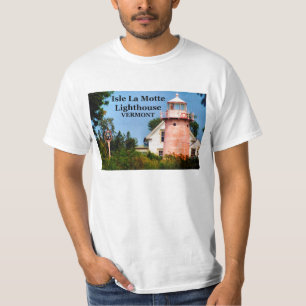 Camiseta Faro de Isle La Motte, Vermont T-Shirt