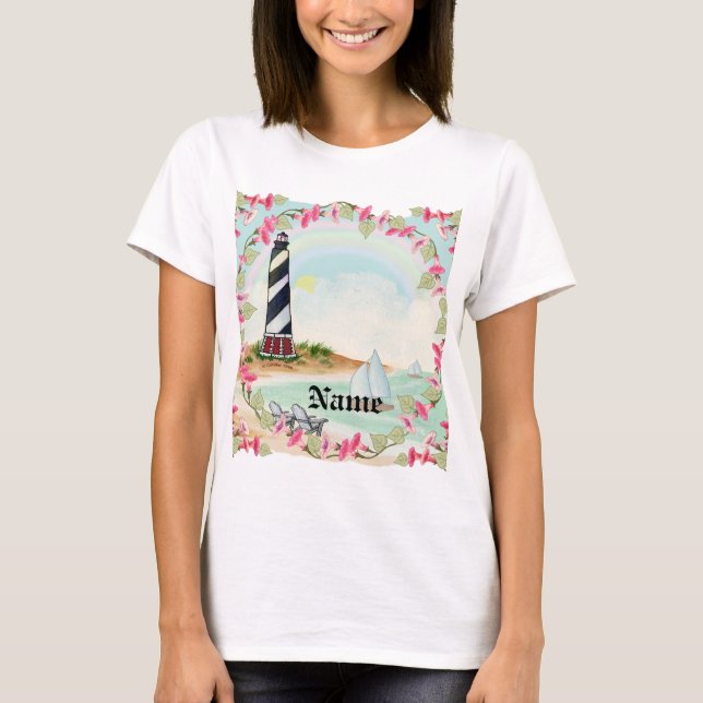 Camiseta Faro de la bahía (Anverso)