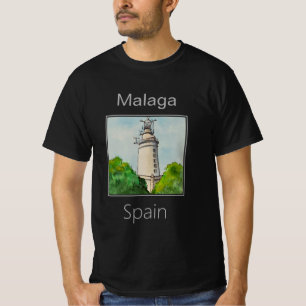 Camiseta Faro de La Farola, Málaga, España
