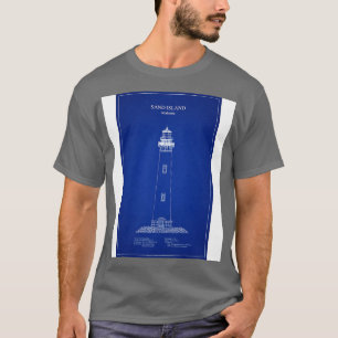 Camiseta Faro de la isla de arena Alabama AD TShirt