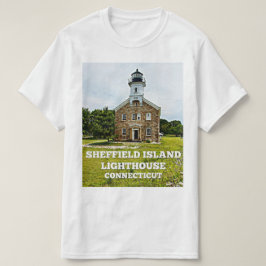 Camiseta Faro de la isla de Sheffield, Connecticut