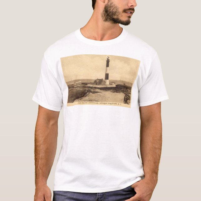 CAMISETA FARO DE LA ISLA DEL FUEGO, NUEVA YORK (Anverso)