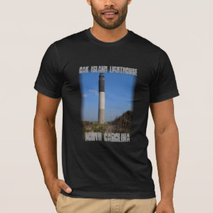 Camiseta Faro de la isla del roble, Carolina del Norte