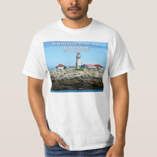 Camiseta Faro de la isla del sello de Machias, nueva