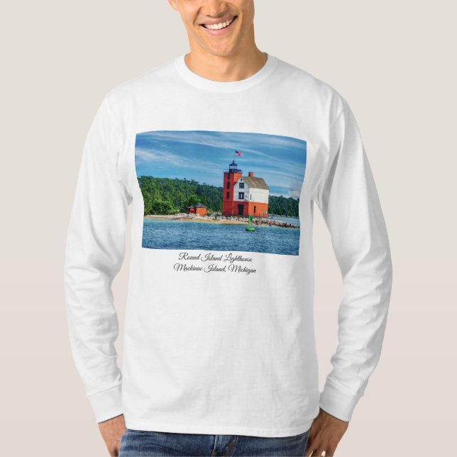 Camiseta Faro de la isla redonda (Anverso)
