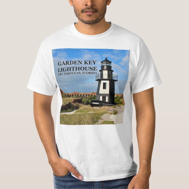 Camiseta Faro de la llave del jardín, Tortugas secas, Flori (Anverso)