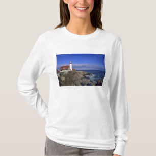 Camiseta Faro de luz de cabeza de Portland Maine