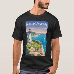 Camiseta Faro de Martha's Vineyard Massachusetts Viajes