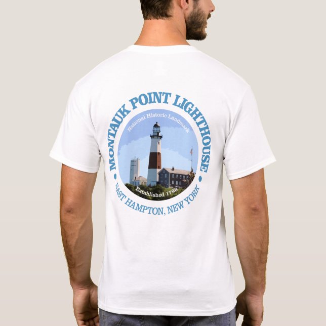 Camiseta Faro de Montauk Point (Reverso)