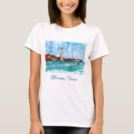 Camiseta Faro de Murano, Venecia, Italia.