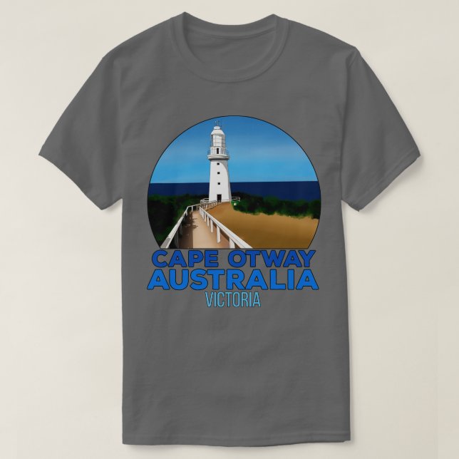 Camiseta Faro de Otway del Cabo Victoria Australia 1 (Diseño del anverso)