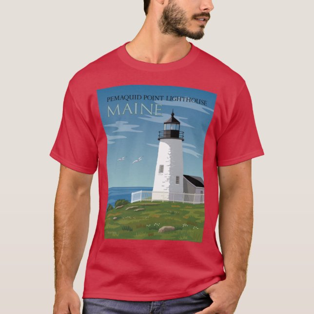 Camiseta Faro de Pemaquid Point (Anverso)
