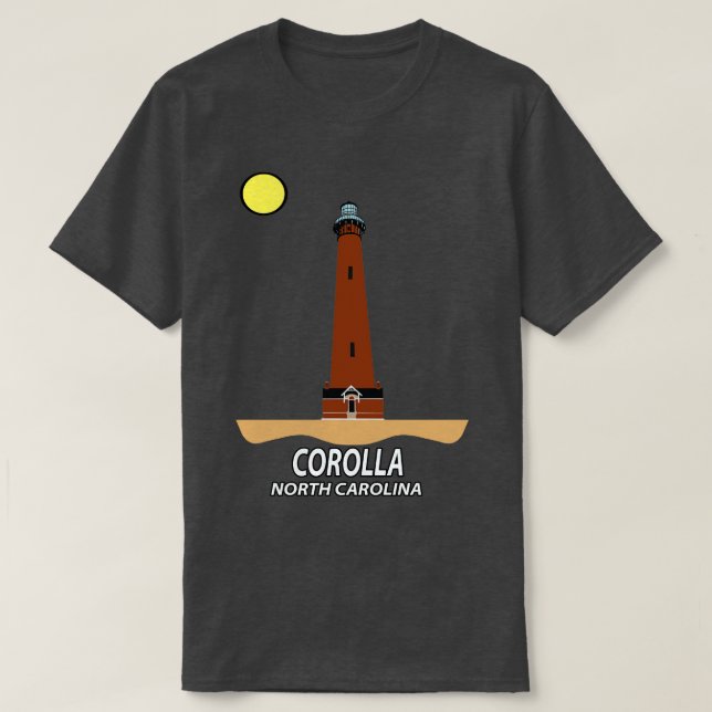 Camiseta Faro de playa Corolla North olina Currituck (Diseño del anverso)