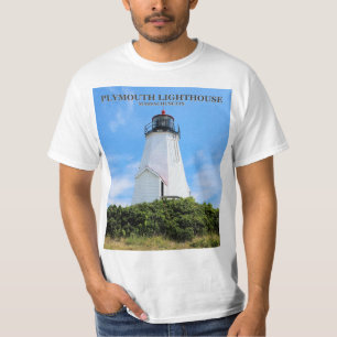 Camiseta Faro de Plymouth, "The Gurnet", Massachusetts