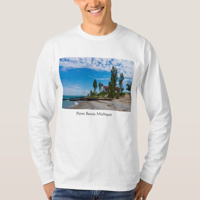 Camiseta Faro de Point Betsie (Anverso)