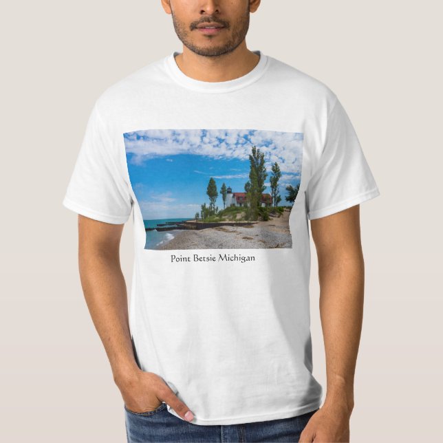 Camiseta Faro de Point Betsie (Anverso)
