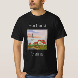 Camiseta Faro de Portland Head, Portland, Maine