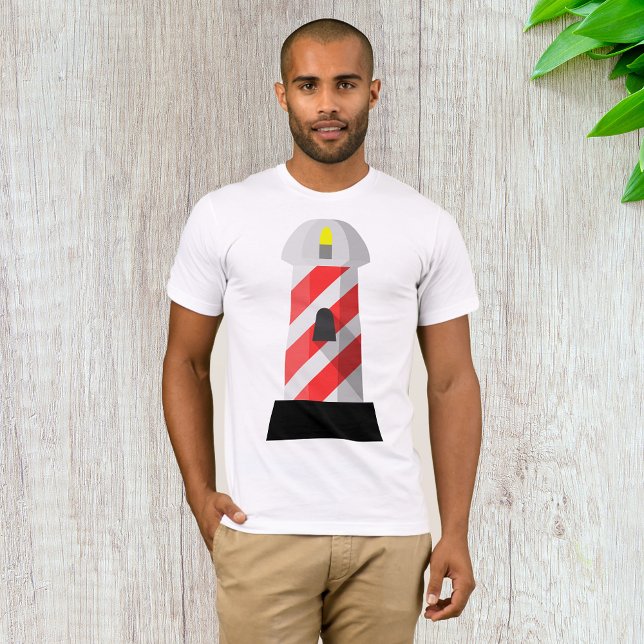 Camiseta Faro de rayas rojas y blancas (Subido por el creador)
