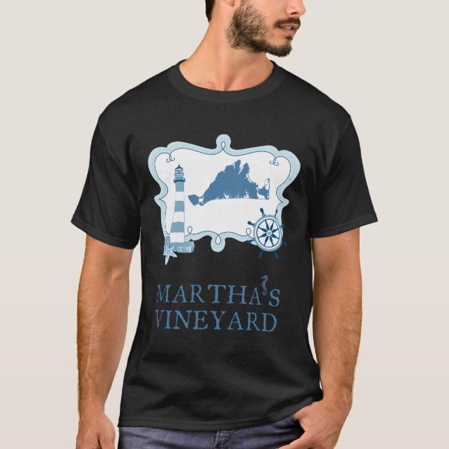Camiseta Faro De Ropa De Verano Al Estilo Vineyard De Marth (Anverso)