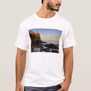 Camiseta Faro de Split Rock al atardecer cerca de Two