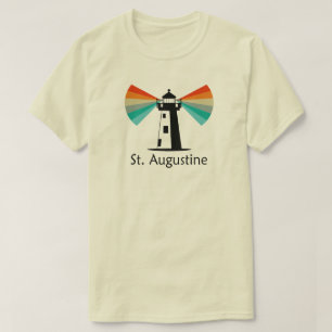 Camiseta Faro de St. Augustine Florida Arcoíris