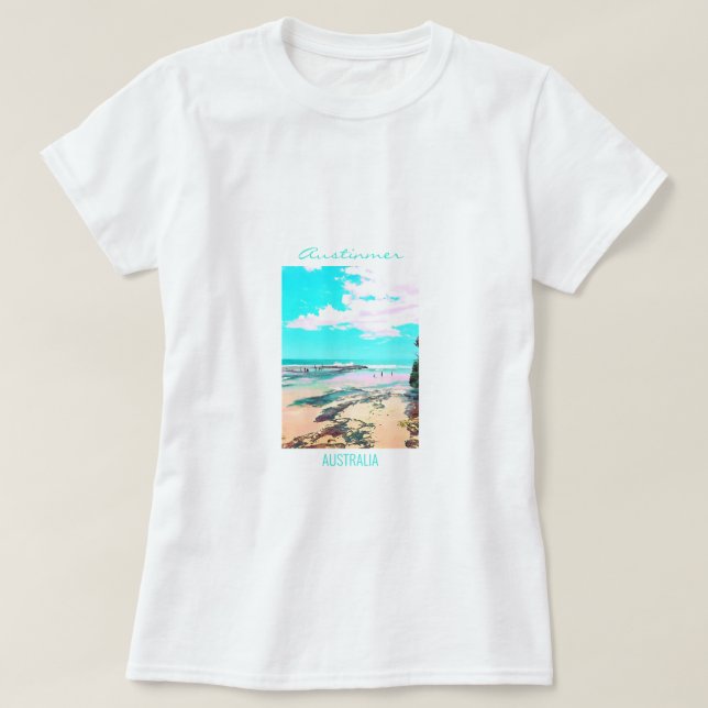 Camiseta Faro de Wollongong Beach NSW (Diseño del anverso)