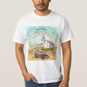 Camiseta Faro del arco iris de playa
