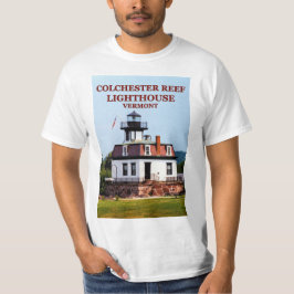 Camiseta Faro del Arrecife de Colchester, Vermont T-Shirt