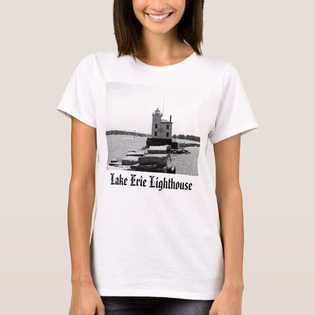 Camiseta Faro del lago Erie (Anverso)