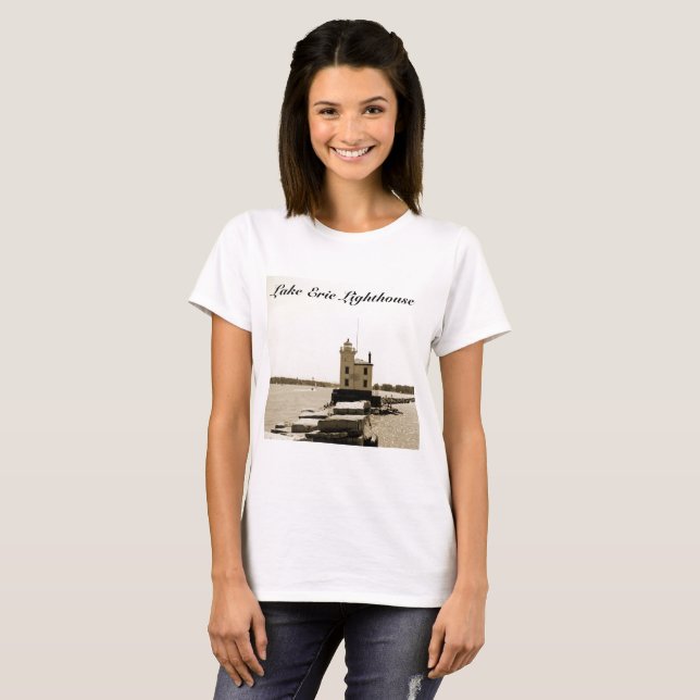 Camiseta Faro del Lago Erie (Anverso completo)