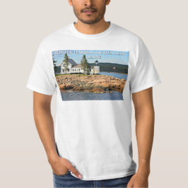 Camiseta Faro del puerto del invierno, Maine