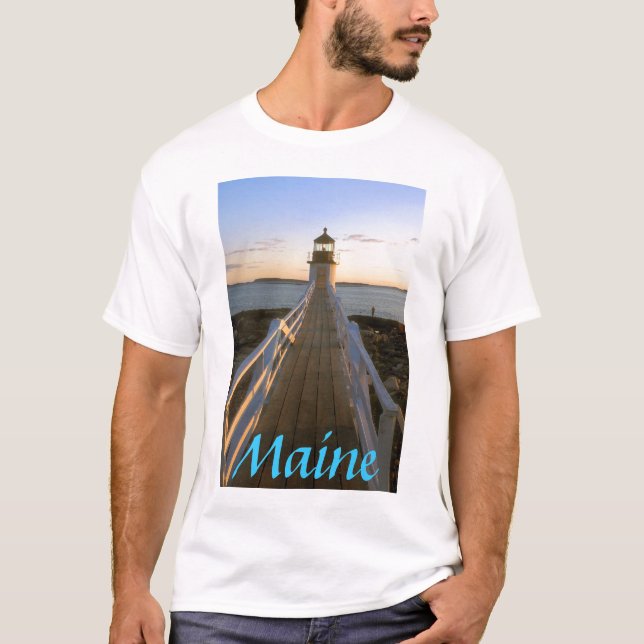 Camiseta Faro del punto de Maine Marshall (Anverso)