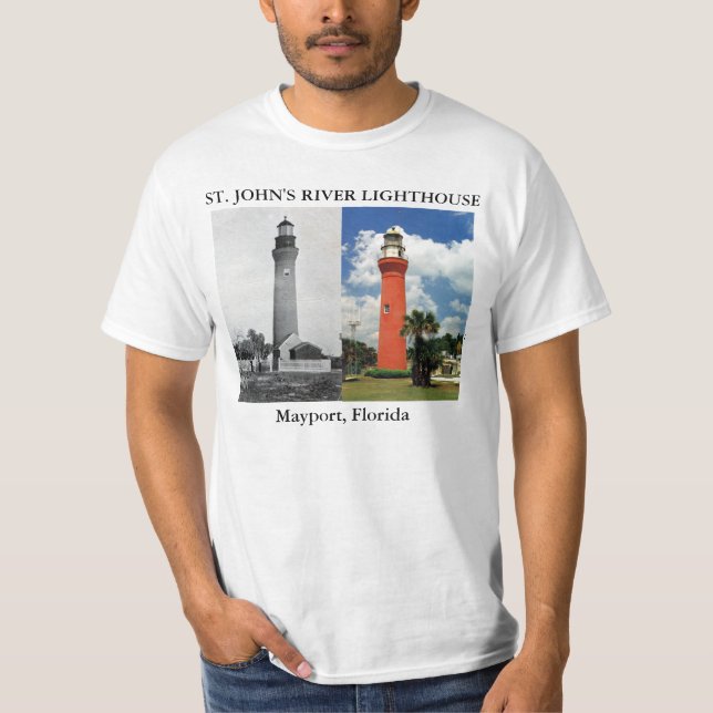 Camiseta Faro del río St John, Mayport Florida (Anverso)