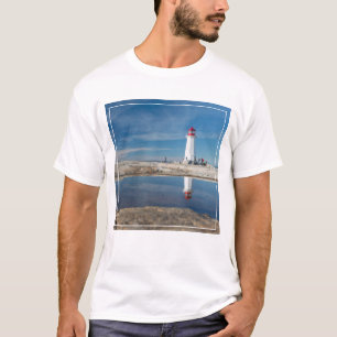 Camiseta Faro el   Canadá de la ensenada de Peggy