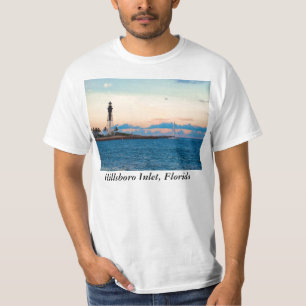 Camiseta Faro en la puesta del sol