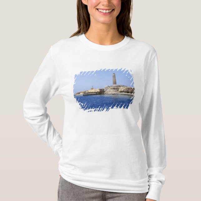 Camiseta Faro en las Islas Hermanas, Mar Rojo, Egipto (Anverso)