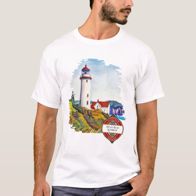 Camiseta Faro Heceta Head Florence Oregon (Anverso)