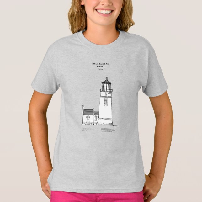 Camiseta Faro Heceta Head - Oregon - SBD (Anverso)