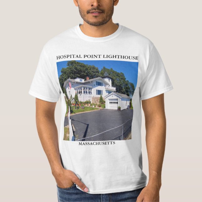 Camiseta Faro Hospital Point, Massachusetts (Anverso)