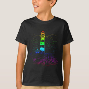 Camiseta Faro Lgbt Homoual Navegación Marítimo Arcoíris Sa