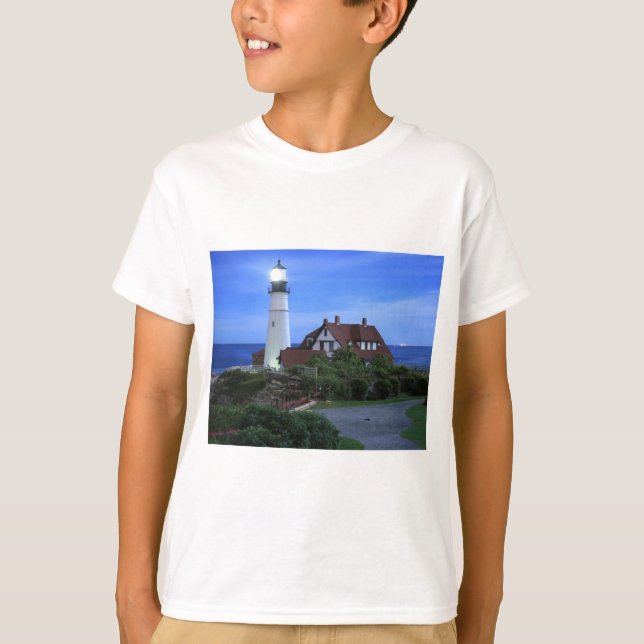 Camiseta Faro ligero principal de Portland (Anverso)