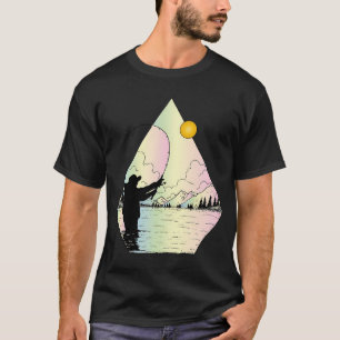 Camiseta Faro marítimo geométrico retro de Portland Maine